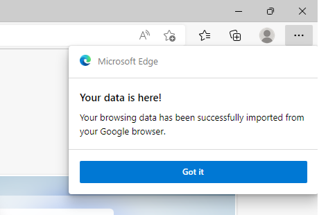 popup di successo dell'importazione dei dati popup di successo dell'importazione dei dati