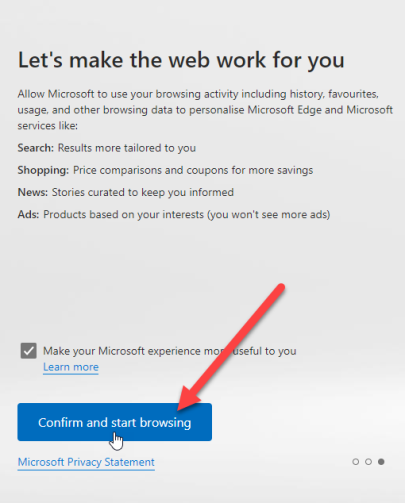 edge chiedendo di utilizzare i dati importati edge chiedendo di utilizzare i dati importati