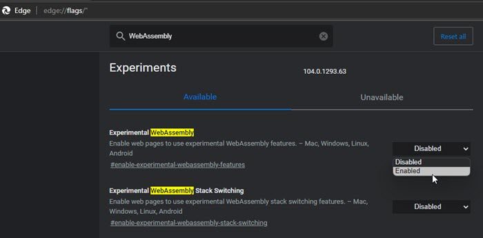 enabling webessembly in edge