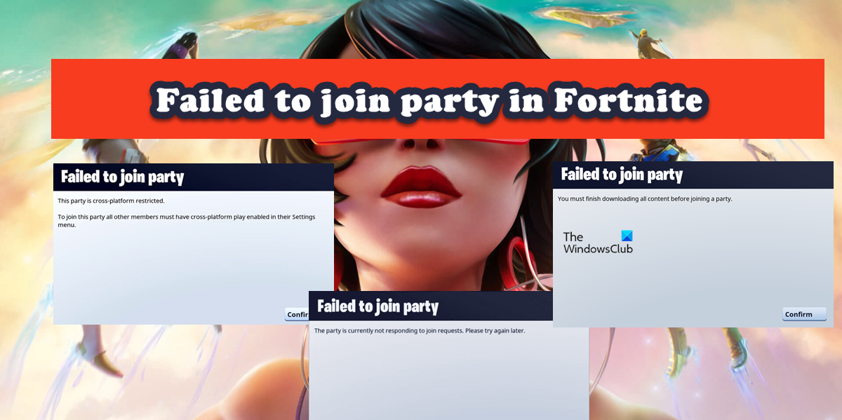 Не удалось присоединиться к группе в Fortnite Не удалось присоединиться к группе в Fortnite