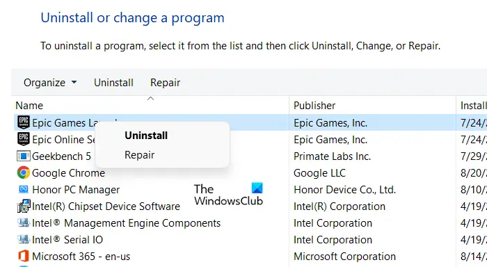 Fix Epic Games Launcher login errors on Windows 11 10 - 38