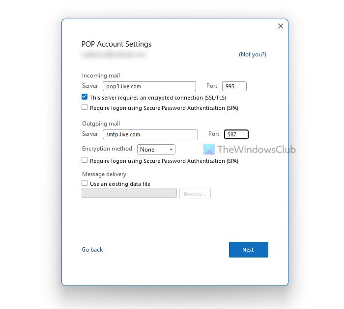 Email Settings for Outlook.com you can use with Outlook Desktop app