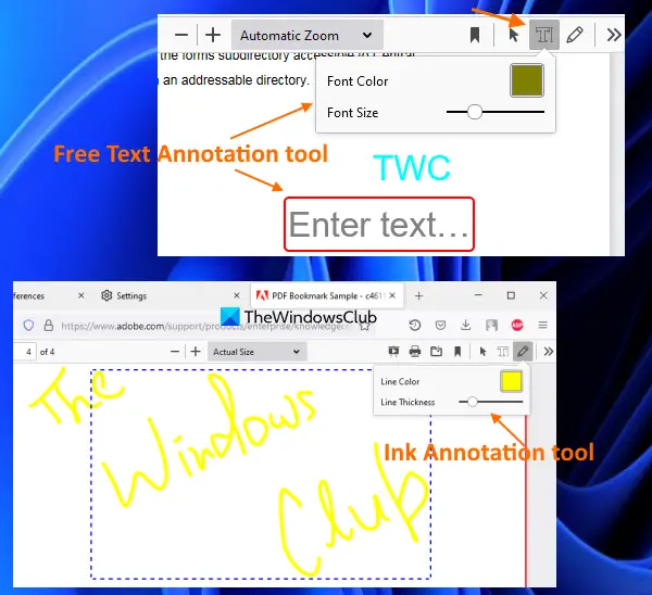 use pdf editing tools firefox