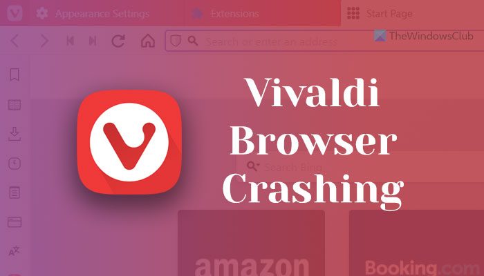 Vivaldi browser keeps crashing on Windows 11/10