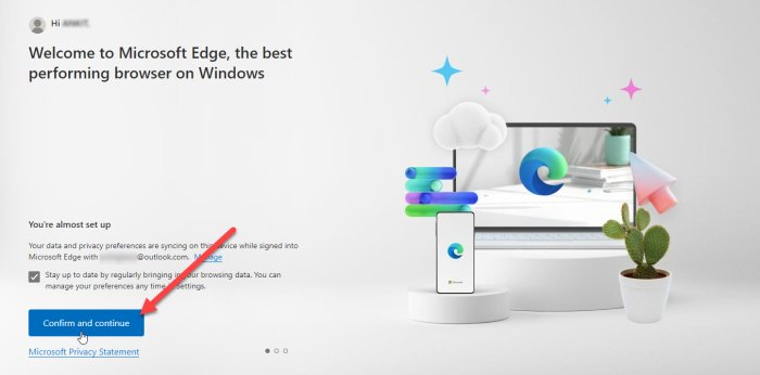 schermata di benvenuto al limite schermata di benvenuto al limite