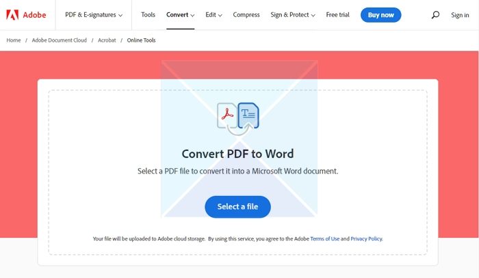 Adobe Convert PDF to Word