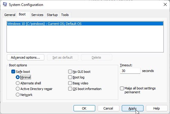 Deleting the MSIXVC Folder via Safe Mode