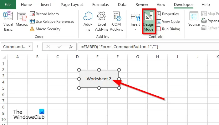 How to navigate between Excel worksheets using Command button - 25