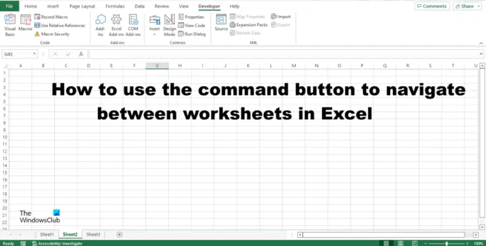 How to navigate between Excel worksheets using Command button - 31