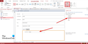 How to create a Tabbed Form in Access