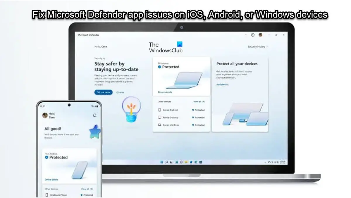 Fix Microsoft Defender issues on iOS, Android or Windows devices