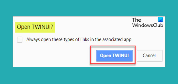 Fix TWINUI error on Windows