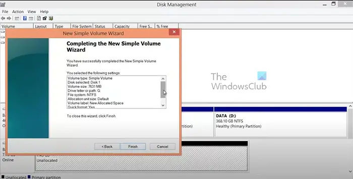 How-to-Use-Unallocated-Drive-Space-in-Windows-11-Click-finish