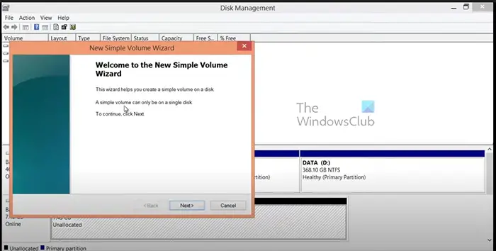 How-to-Use-Unallocated-Drive-Space-in-Windows-11-New-Simple-volume-wizard
