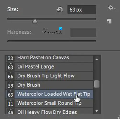 How-to-make-an-image-look-like-a-watercolor-painting-in-Photoshop-Select-watercolor-brush