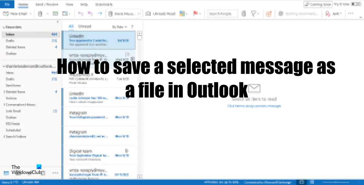 Как сохранить электронные письма Outlook в виде файлов на компьютер