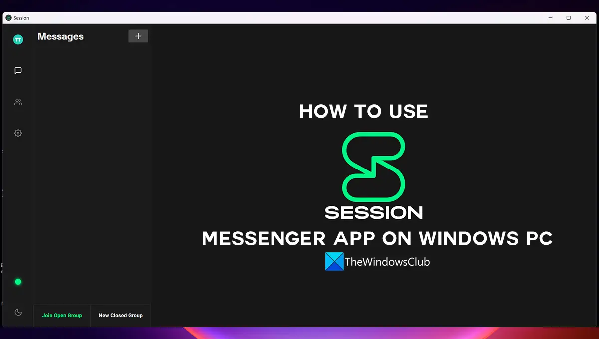 Как использовать приложение Session Messenger на ПК с Windows