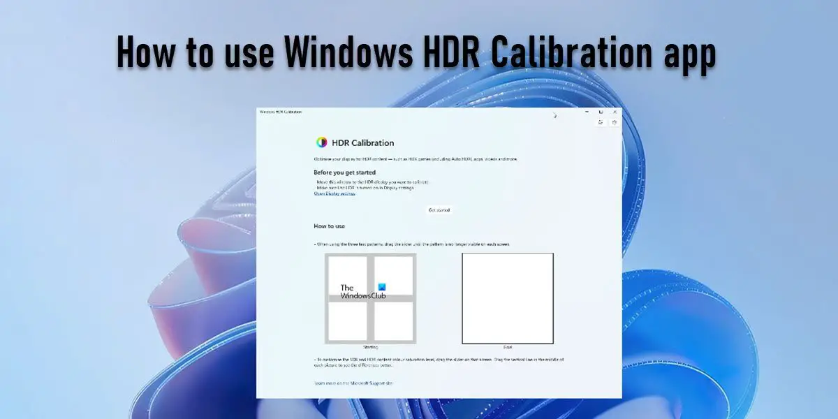 Как использовать приложение Windows HDR Calibration