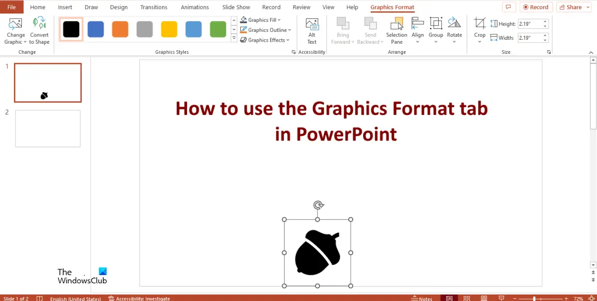 How to use the Graphics Format tab in PowerPoint - 66