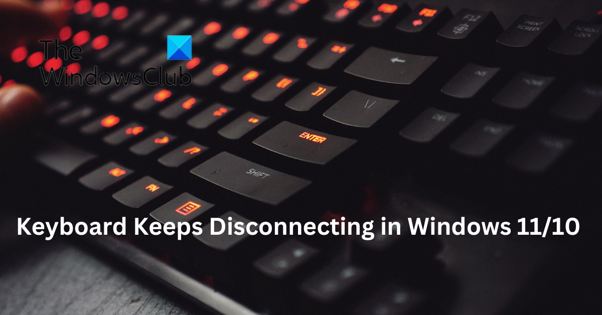 Keyboard keeps disconnecting in Windows 11/10 [Fixed]