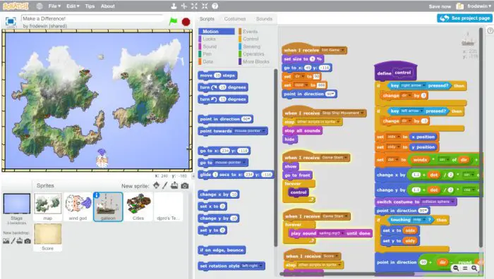 Scratch Coding Page