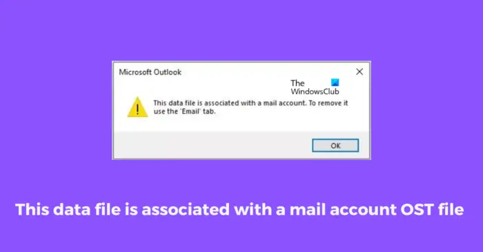 This data file is associated with a mail account OST file