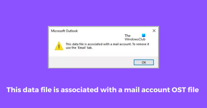 This data file is associated with a mail account OST file