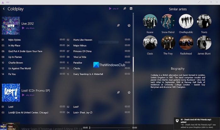 høj Hovedkvarter nikkel Best free Music Players for Windows 11/10 PC