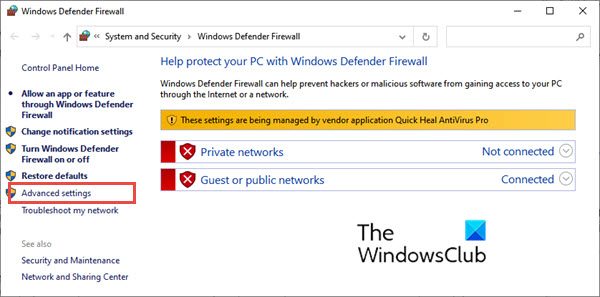 Windows Filtering Platform has blocked a connection