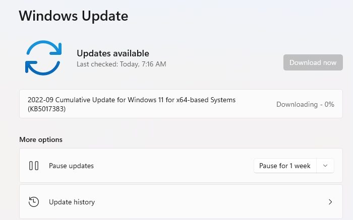 Windows Update Download