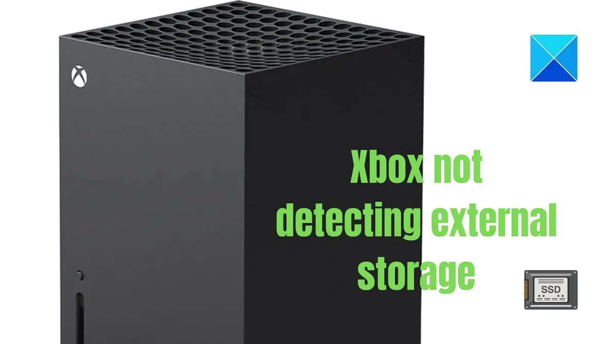 Xbox not detecting external storage