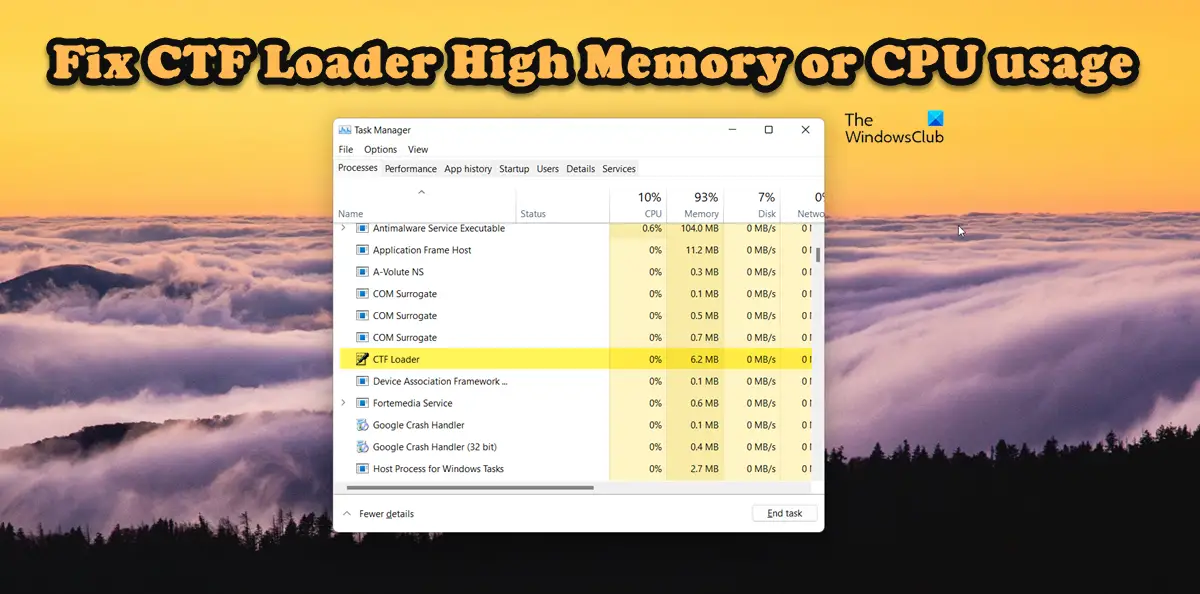 Fix CTF Loader High CPU, Memory or Disk usage Fix CTF Loader High CPU, Memory or Disk usage
