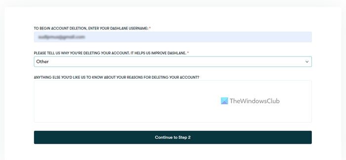 How to delete Dashlane data and account