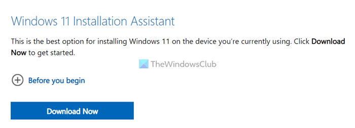 Install Windows 11 2022 Update with Windows Update Assistant