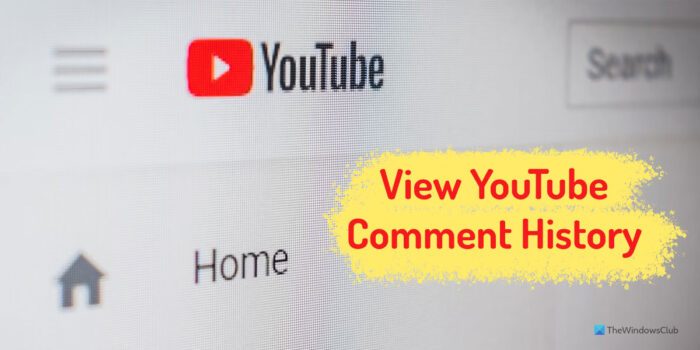 How to see YouTube comment history