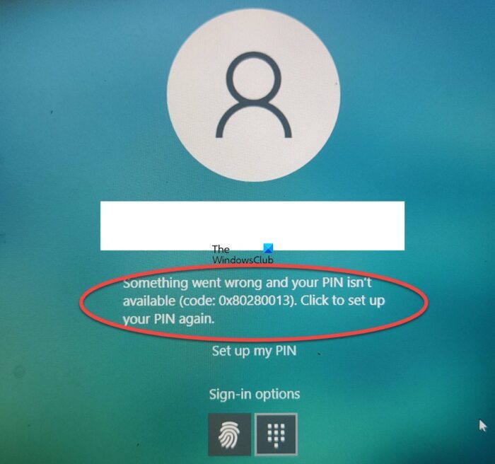 0x80280013 PIN error