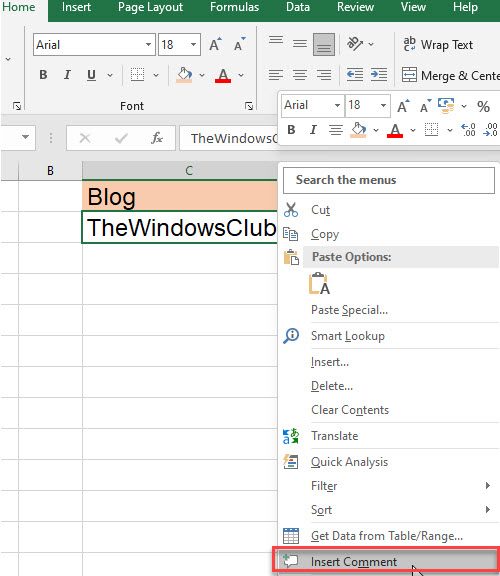 Adding a Tooltip in Excel via Comments Adding a Tooltip in Excel via Comments