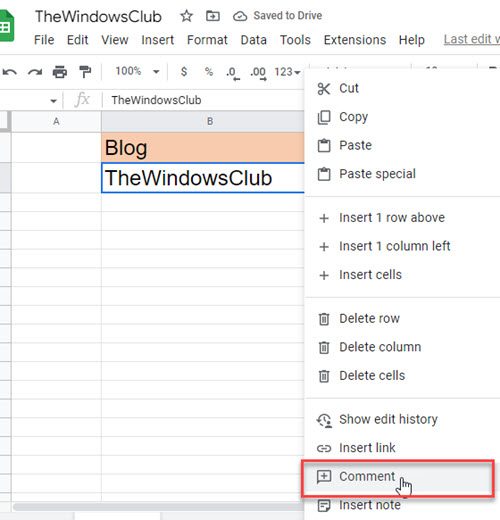 Adding a Tooltip in Google Sheets via Comments Adding a Tooltip in Google Sheets via Comments