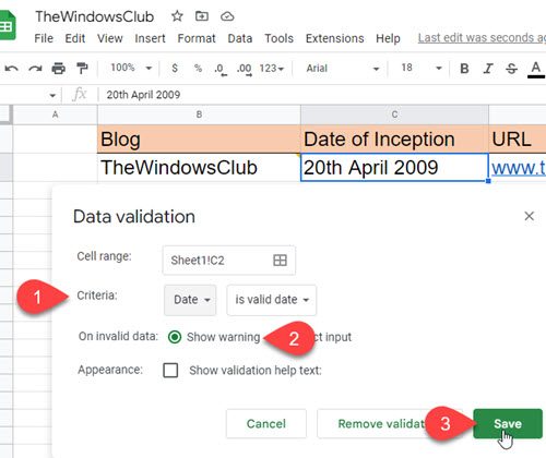 Adding a Tooltip in Google Sheets via Data Validation Adding a Tooltip in Google Sheets via Data Validation