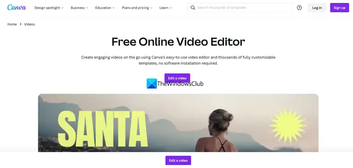 Canva - free video editor