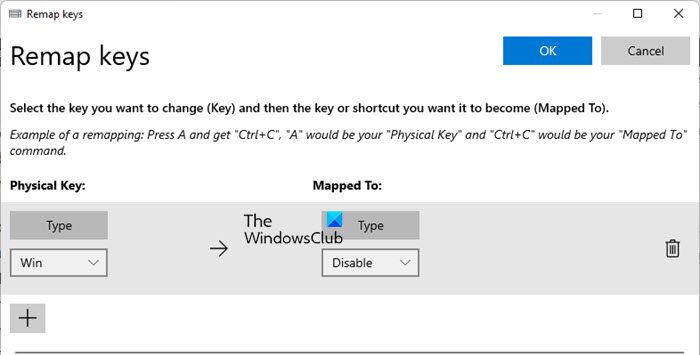 Disable keyboard shortcuts using Microsoft PowerToys