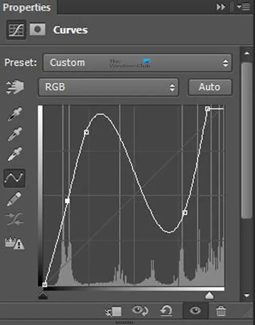 Easy ways to recolor objects in Photoshop - Curves adjustment layer properties - Edit curve