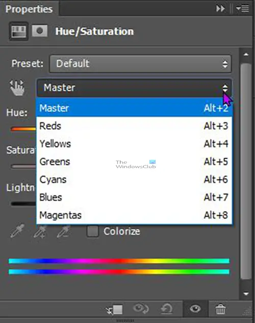 Easy ways to recolor objects in Photoshop - Hue saturation - individual colors