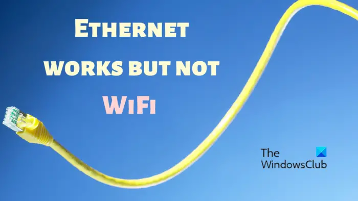 Ethernet works but not WiFi