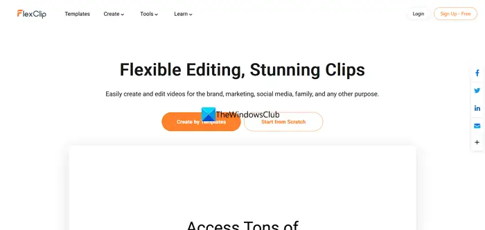 FlexClip - free video editor