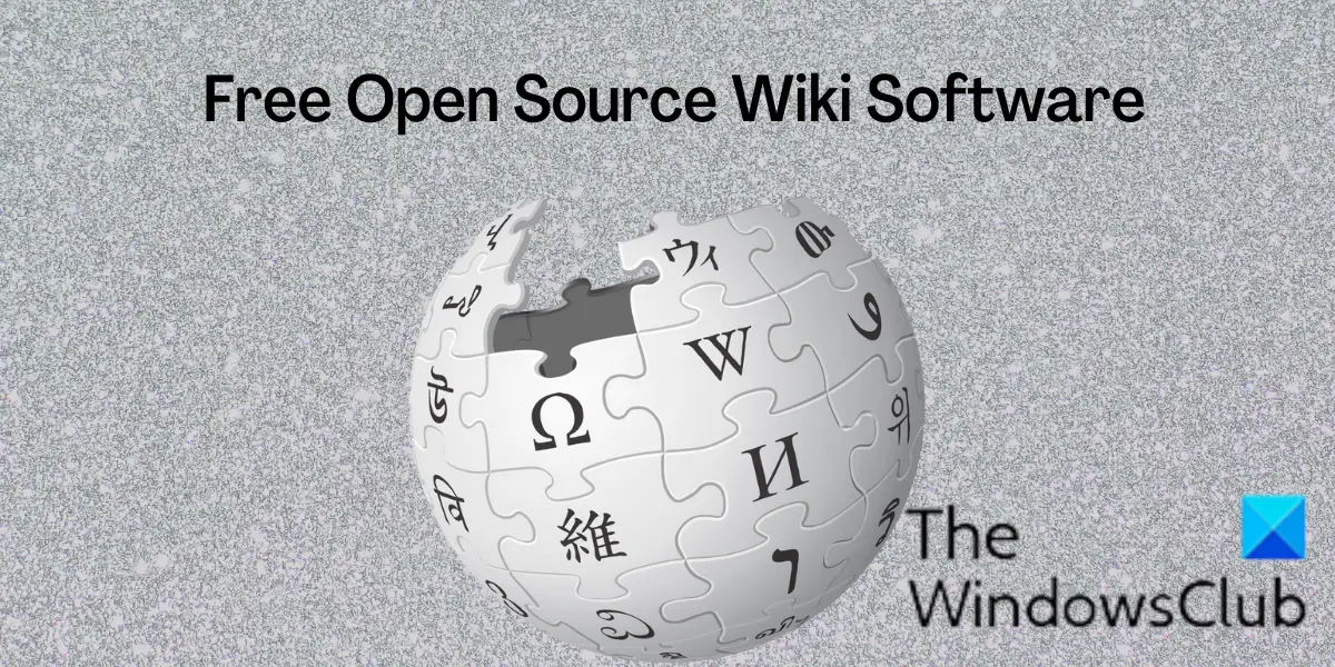 free Open Source Wiki software