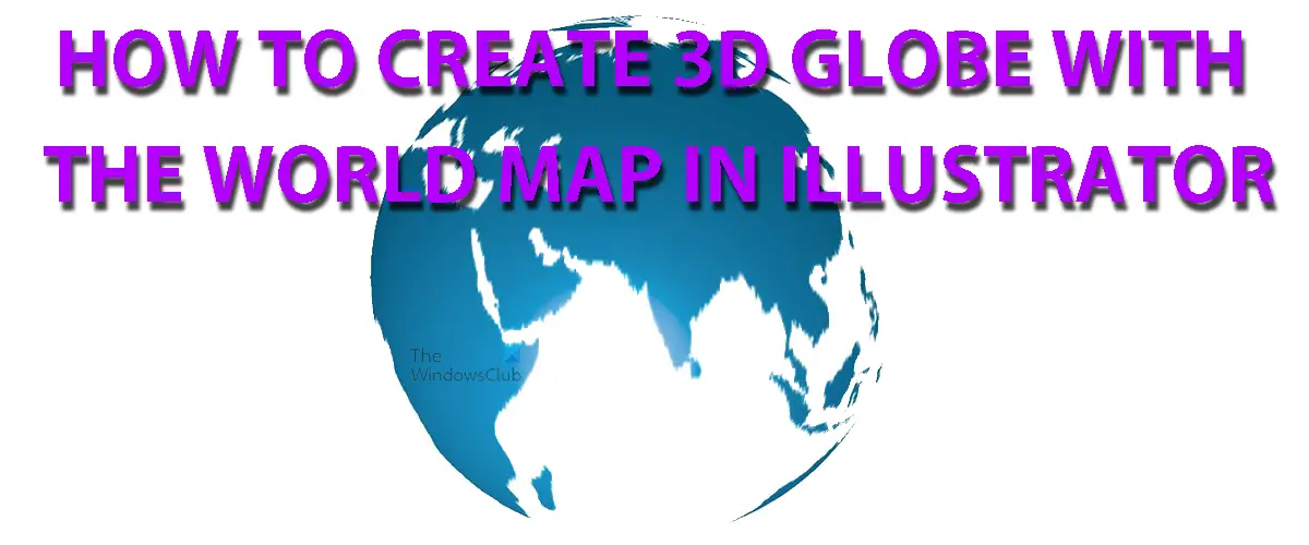 How to create 3D Globe with the World Map in Illustrator - 82