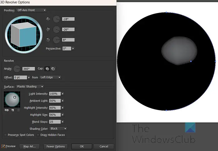 How to create a 3D soccer _football in Illustrator - Preview on