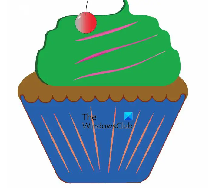 How to create silhouettes in Illustrator cupcake
