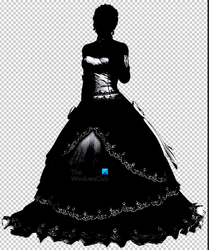 How to create silhouettes in Photoshop - Method 1 - before before levels 2